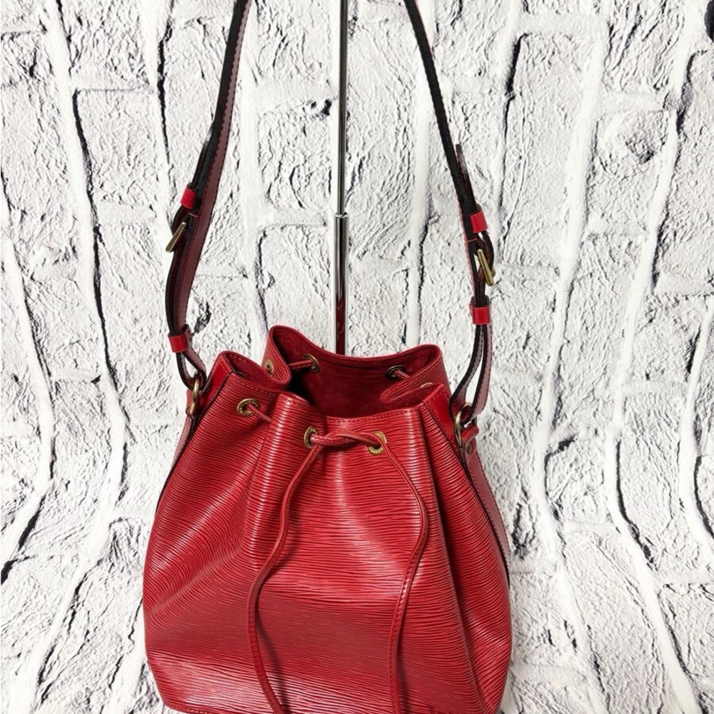Louis Vuitton Red Leather Shoulder Bag